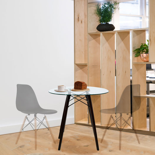 Mesa de Comedor Circular Oslo T8 Nogal