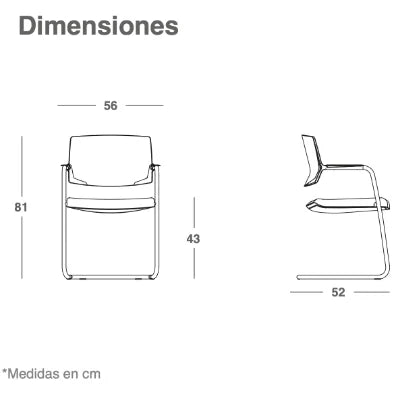 SILLA RE-790 G/BL