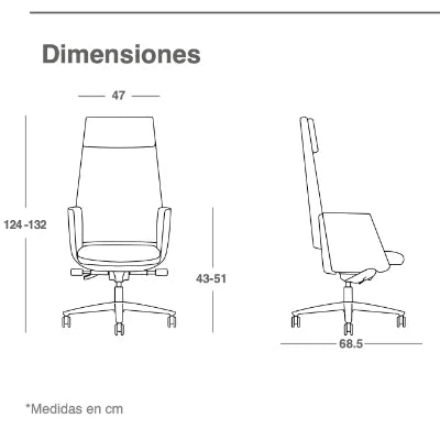 SILLÓN EJECUTIVO RP-6051 Zenit, Camello