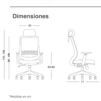 SILLA RECLINABLE LEAH RE-2160/NG s/cabecera