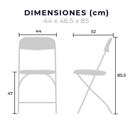 Silla Plegable de Polipropileno