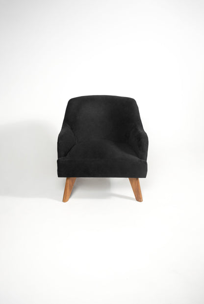 Silla Mini Edna/Negra Terciopelo