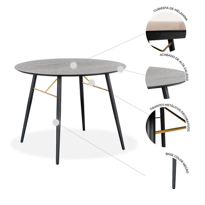 Mesa de Comedor Circular Onno