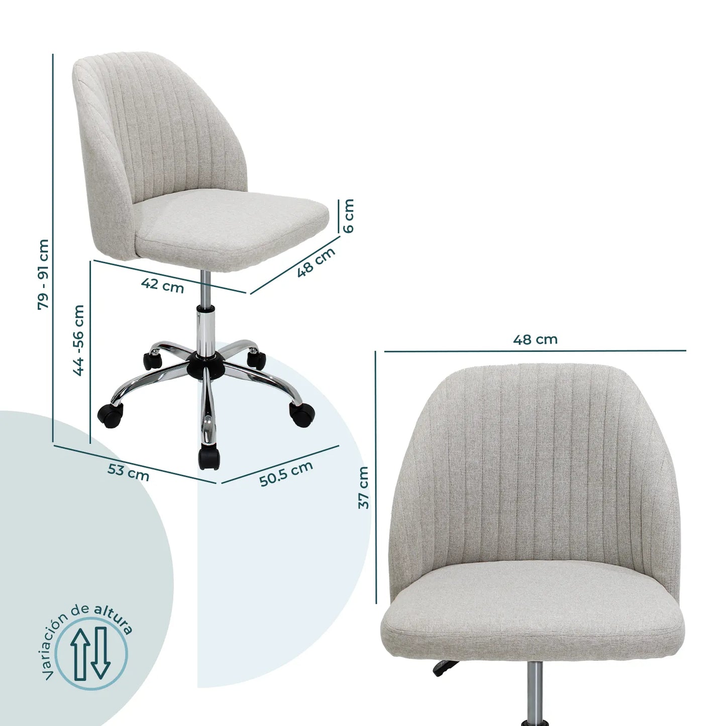 Silla Oficina Secretarial Henao 120