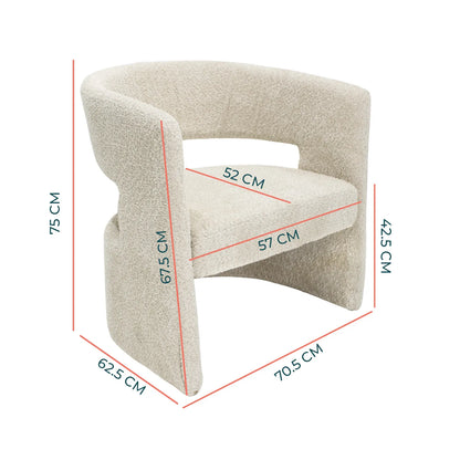 Sillón Ponza 348 Beige