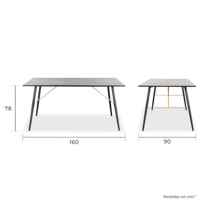 Mesa de Comedor Rectangular Luxo