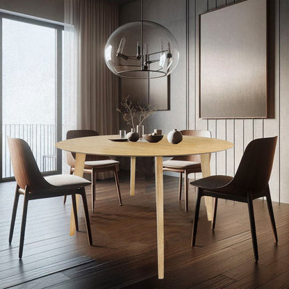 Mesa de Comedor Circular Madeira Chapa 110