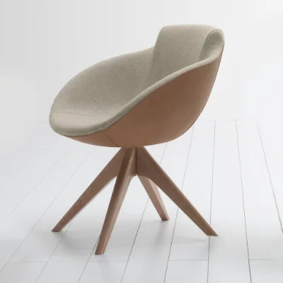 Sillón Tula Patas Madera con Base Giratoria