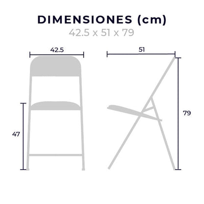 Silla Plegable Acojinada