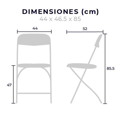 Silla Plegable de Polipropileno