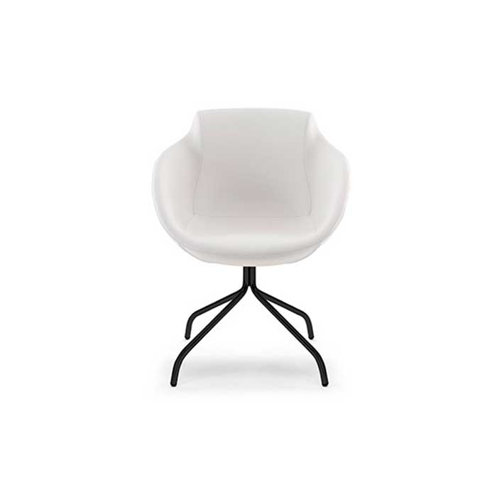 Sillón Tula Patas Acero Negro