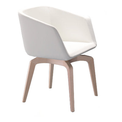 Sillón Meg Base Patas Madera